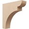 Ekena Millwork 7"W x 28"D x 28"H Thin Yorktown Rough Cedar Woodgrain TimberThane Corbel, Primed Tan CORUR07X28X28YORRCPR - alternate 1